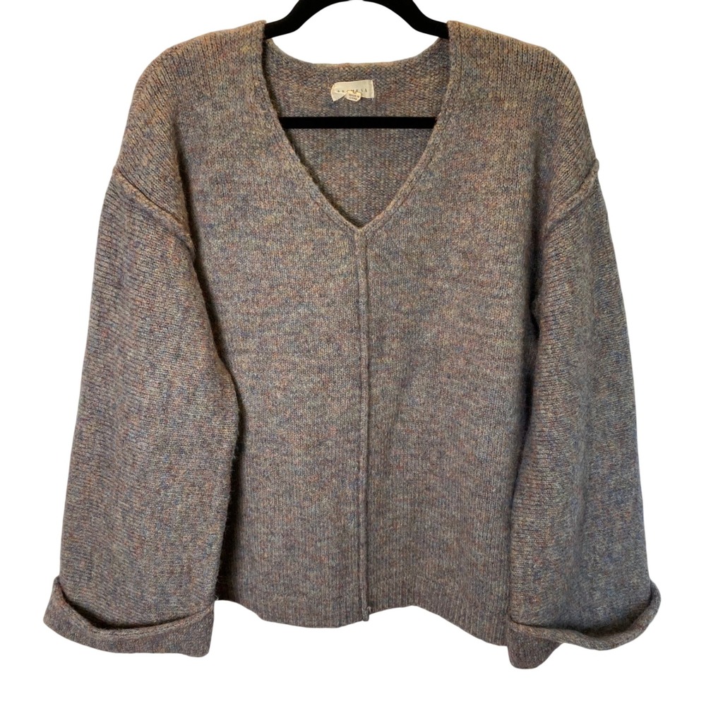 Promesa Knit Sweater Women Medium Oversized Wool Blend Cozy Chunky Fisherman